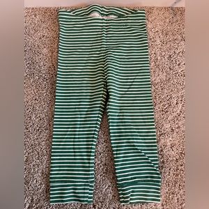 Green Stripe Leggings